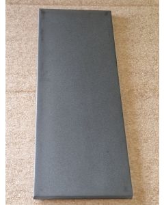 Glass Linear End Plate - Grey Satin
